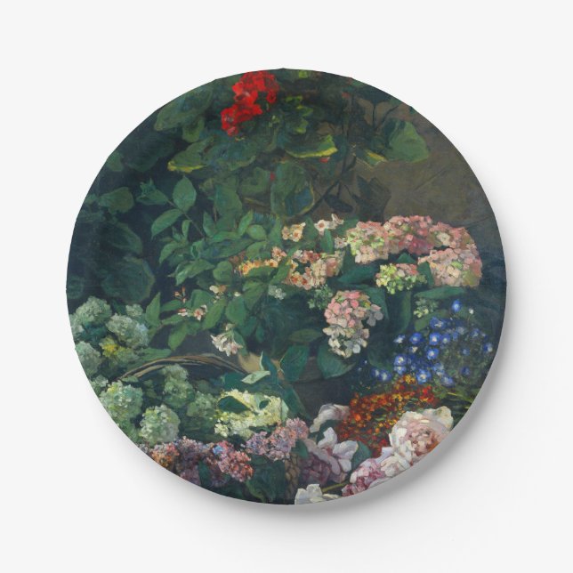Plato De Papel Flores Monet Spring (Anverso)