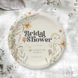 Plato De Papel Flores silvestres bohemias foto Arco ducha de novi<br><div class="desc">Flores silvestres bohemias Foto Arco Bridal Ducha Placas de papel</div>