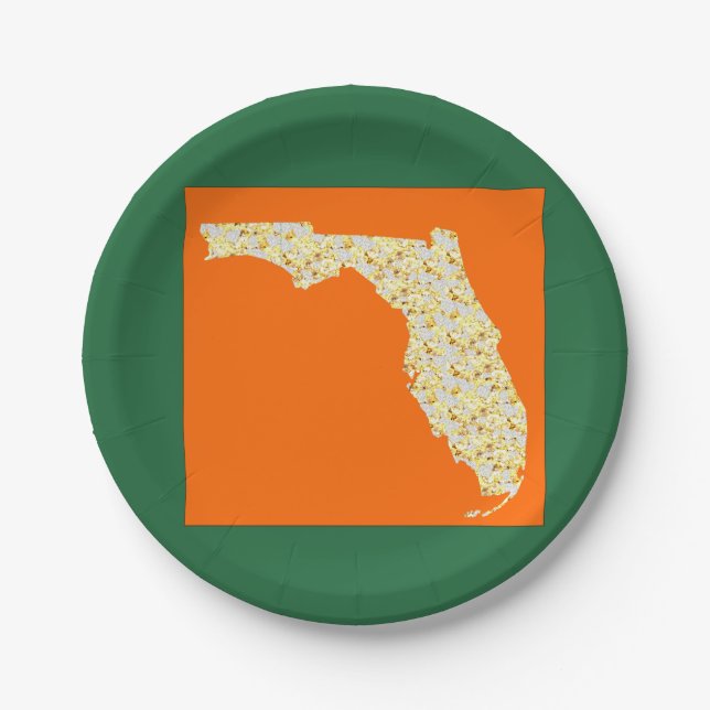 PLATO DE PAPEL FLORIDA (Anverso)