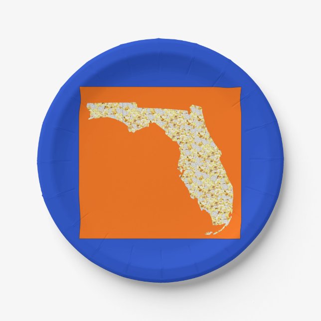 PLATO DE PAPEL FLORIDA (Anverso)