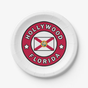 Plato De Papel Florida de Hollywood
