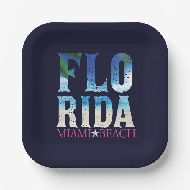Plato De Papel Florida, Miami Beach (Anverso)