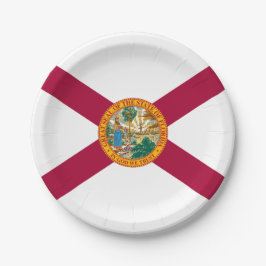 Plato De Papel Floridian Flag, Flag of Florida