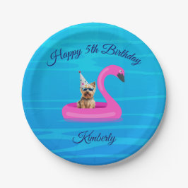 Plato De Papel Flotador de perro personalizado