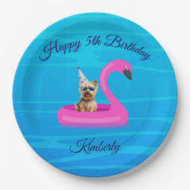 Plato De Papel Flotador de perro personalizado