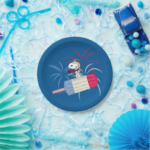Plato De Papel Flying Ace Snoopy on Ice Pop