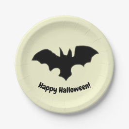 Plato De Papel Flying Bat on Yellow