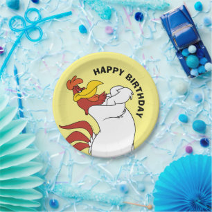 Plato De Papel Foghorn Leghorn brazos cruzados