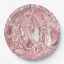 Plato De Papel Foil Crinkle Pattern