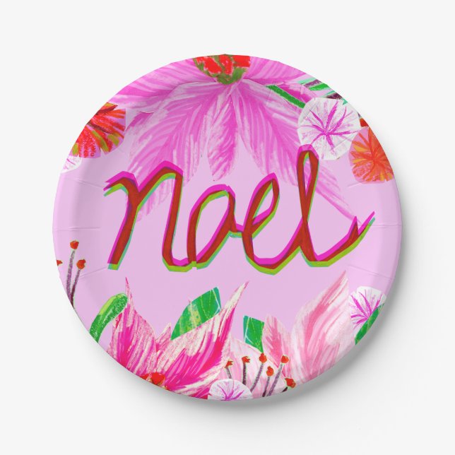 Plato De Papel Foliage de navidades - Noel (Anverso)