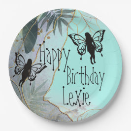Plato De Papel Foliage Fantasy Fairies Placas de papel