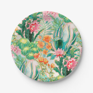 Plato De Papel Follaje del Palm Springs