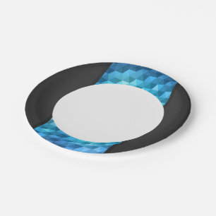 Plato De Papel Fondo abstracto hecho de mosaico