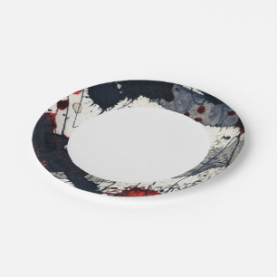 Plato De Papel Fondo abstracto, textura de tinta.