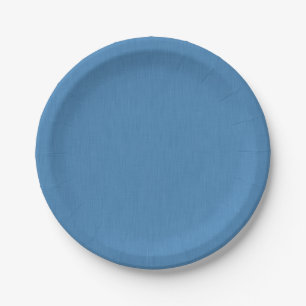 Plato De Papel Fondo azul texturizado tranquilo y simple