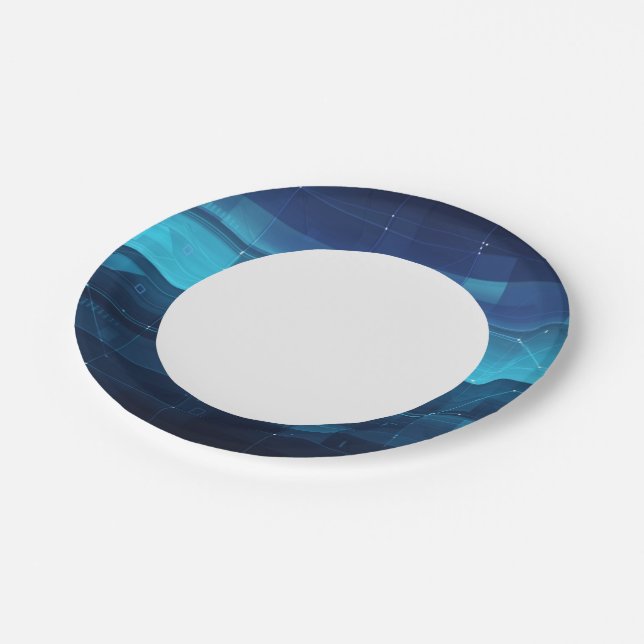 Plato De Papel Fondo digital de alta tecnología (Angular)