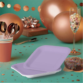 Plato De Papel Fondo minimalista lavanda-púrpura