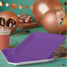 Plato De Papel Fondo morado uniforme con textura vertical sutil
