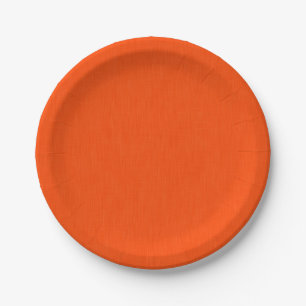 Plato De Papel Fondo naranja texturizado tranquilo y simple