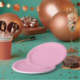 Plato De Papel Fondo suave rosa con una sutil vertical