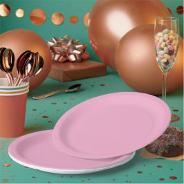 Plato De Papel Fondo suave rosa con una sutil vertical