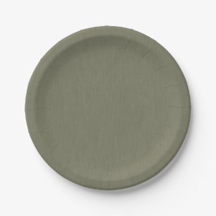 Plato De Papel Fondo texturizado verde oliva calmado y simple