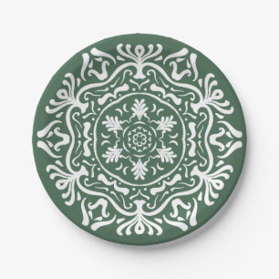 Plato De Papel Forest Mandala