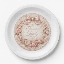 Plato de Papel Forever Lovely