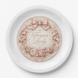 Plato de Papel Forever Lovely