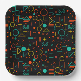 Plato De Papel Formas geométricas