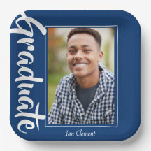 Foto de Graduado Azul Fiesta Personalizada