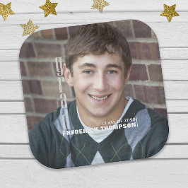 Plato De Papel Foto Moderna de graduación Grado Minimalista Elega