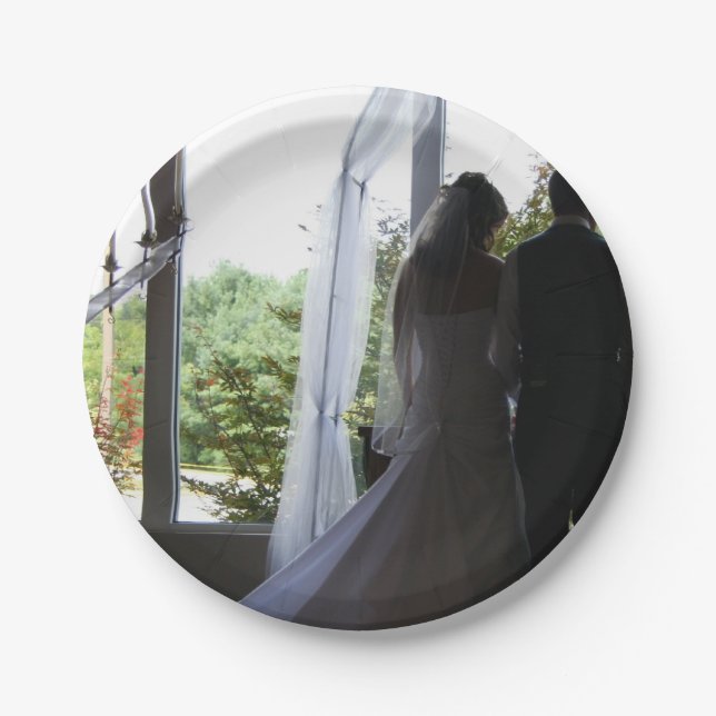 Plato De Papel Foto personalizada (Anverso)