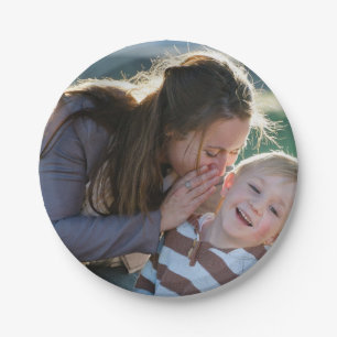 Plato De Papel Foto personalizada