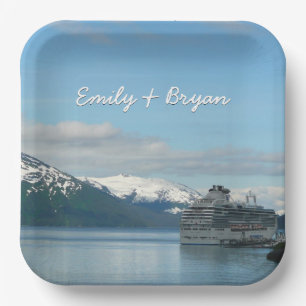 Plato De Papel Fotografía de viajes de crucero en Alaska