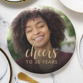Plato De Papel Fotógrafo Fiesta de cumpleaños número 30
