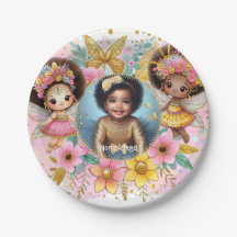 Fotos Cumpleaños Pequeño Hada Negra Rosa Africano