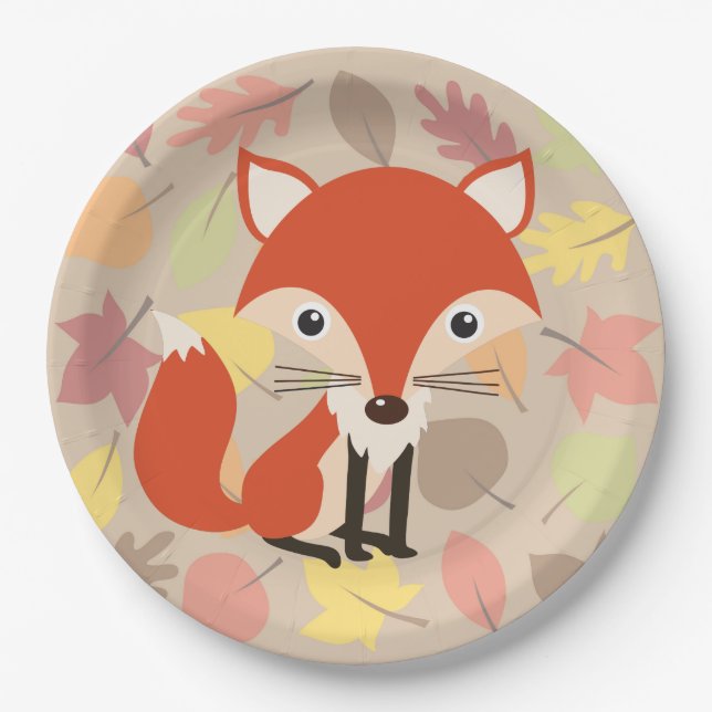 Plato De Papel Fox (Anverso)