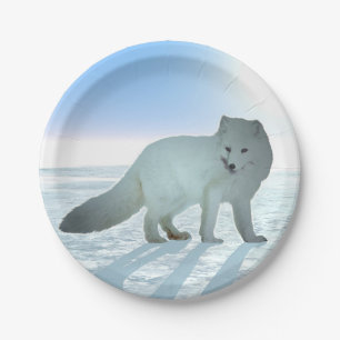 Plato De Papel Fox ártica