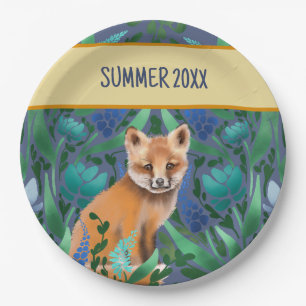 Plato De Papel Foxy Floral Summer