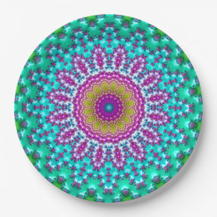 Plato De Papel Fractal Mandala 3
