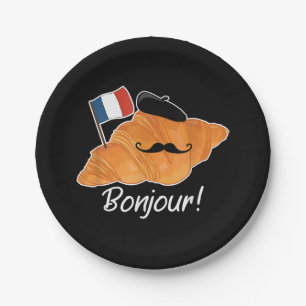 Plato De Papel Francohil de la bandera de Francia