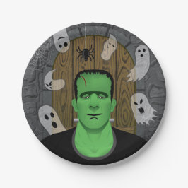 Plato De Papel Frankenstein y Ghosts