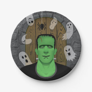 Plato De Papel Frankenstein y Ghosts
