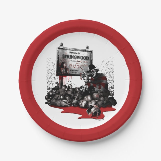 Plato De Papel Freddy vs. Jason | Welcome to Springwood (Anverso)