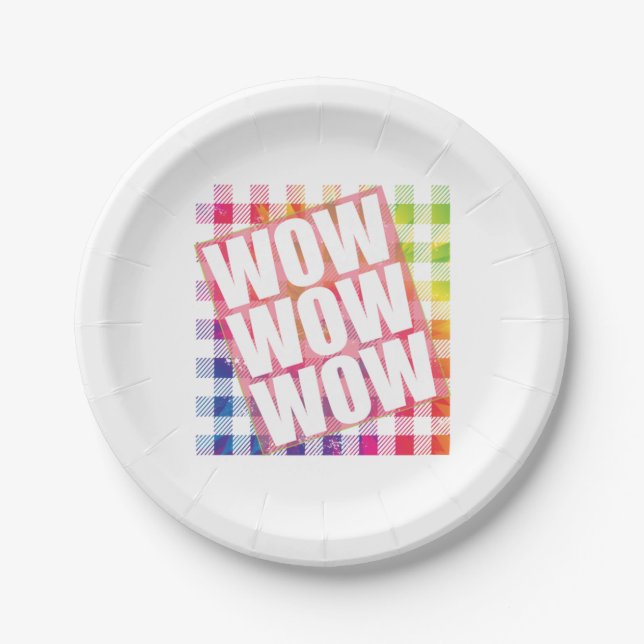 Plato De Papel Free Day Wow - WOW WOW Meme Essential (Anverso)