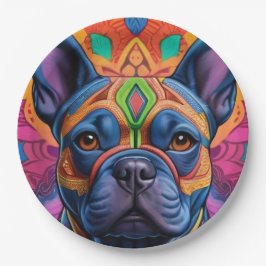 Plato De Papel Frenchie Fun