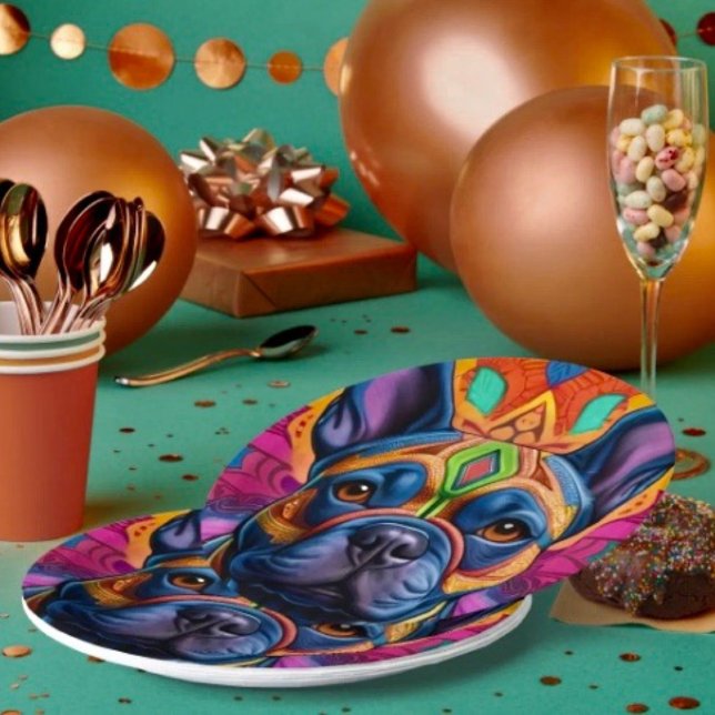 Plato De Papel Frenchie Fun (Subido por el creador)