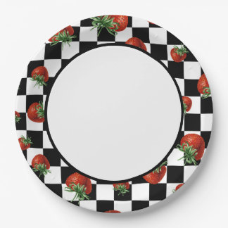Plato De Papel Fresa