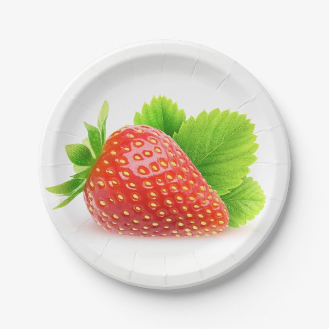 Plato De Papel Fresa (Anverso)